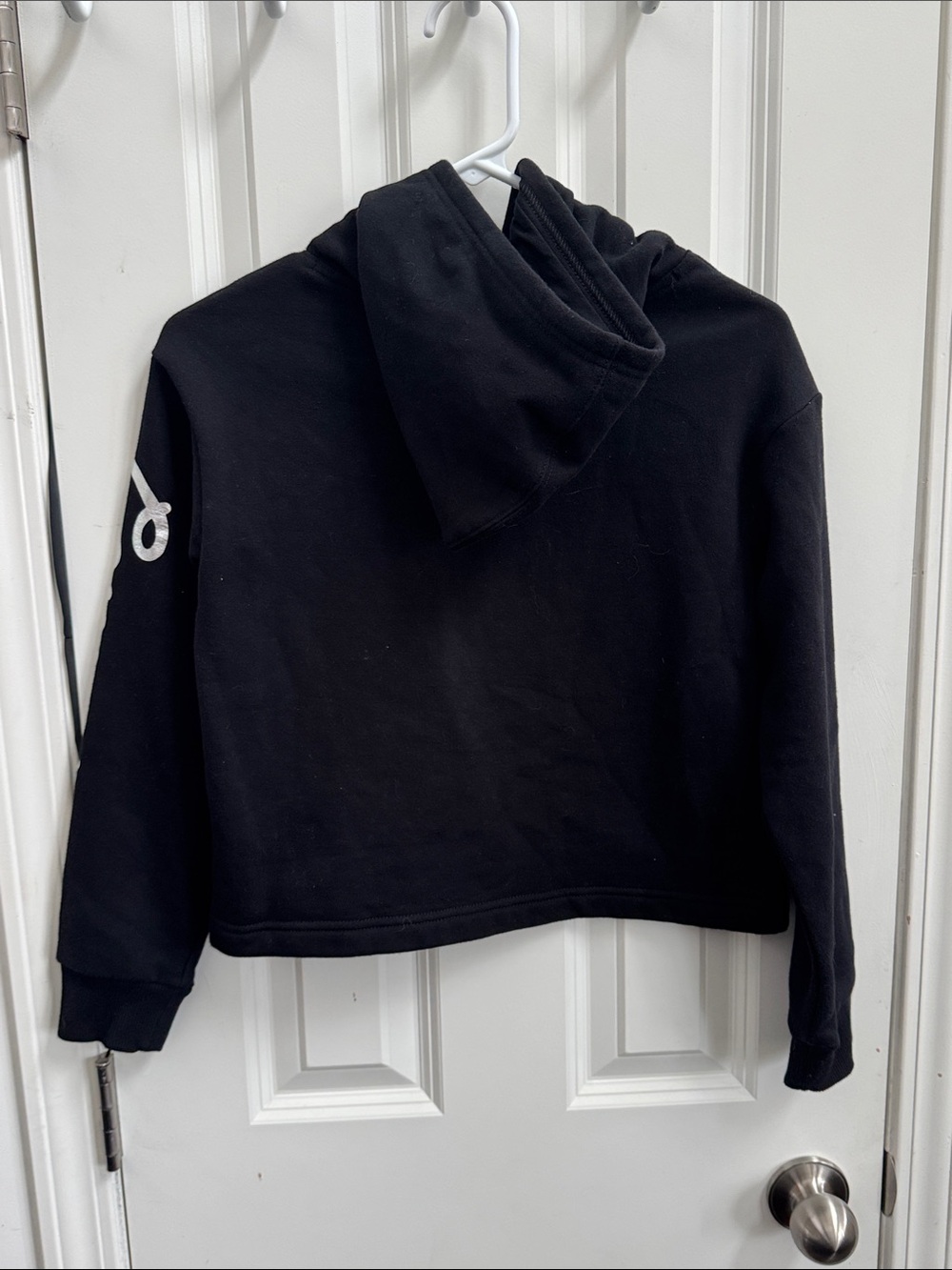 Converse Black Hoodie with Silver All Star Logo - Picture 4 of 5